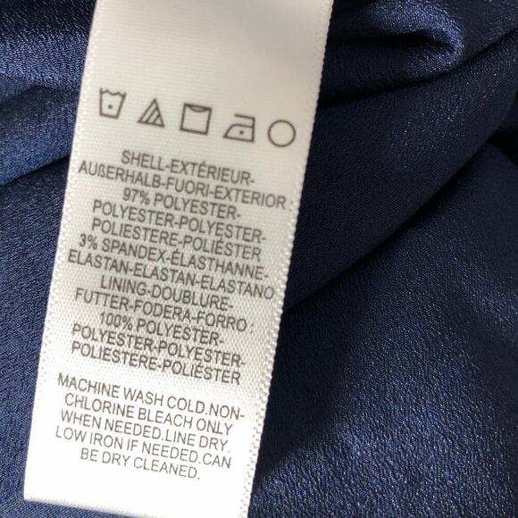 Dress The Population Monroe Gown Side Slit Sleeveless Maxi Midnight Blue NWOT XL - Picture 5 of 8